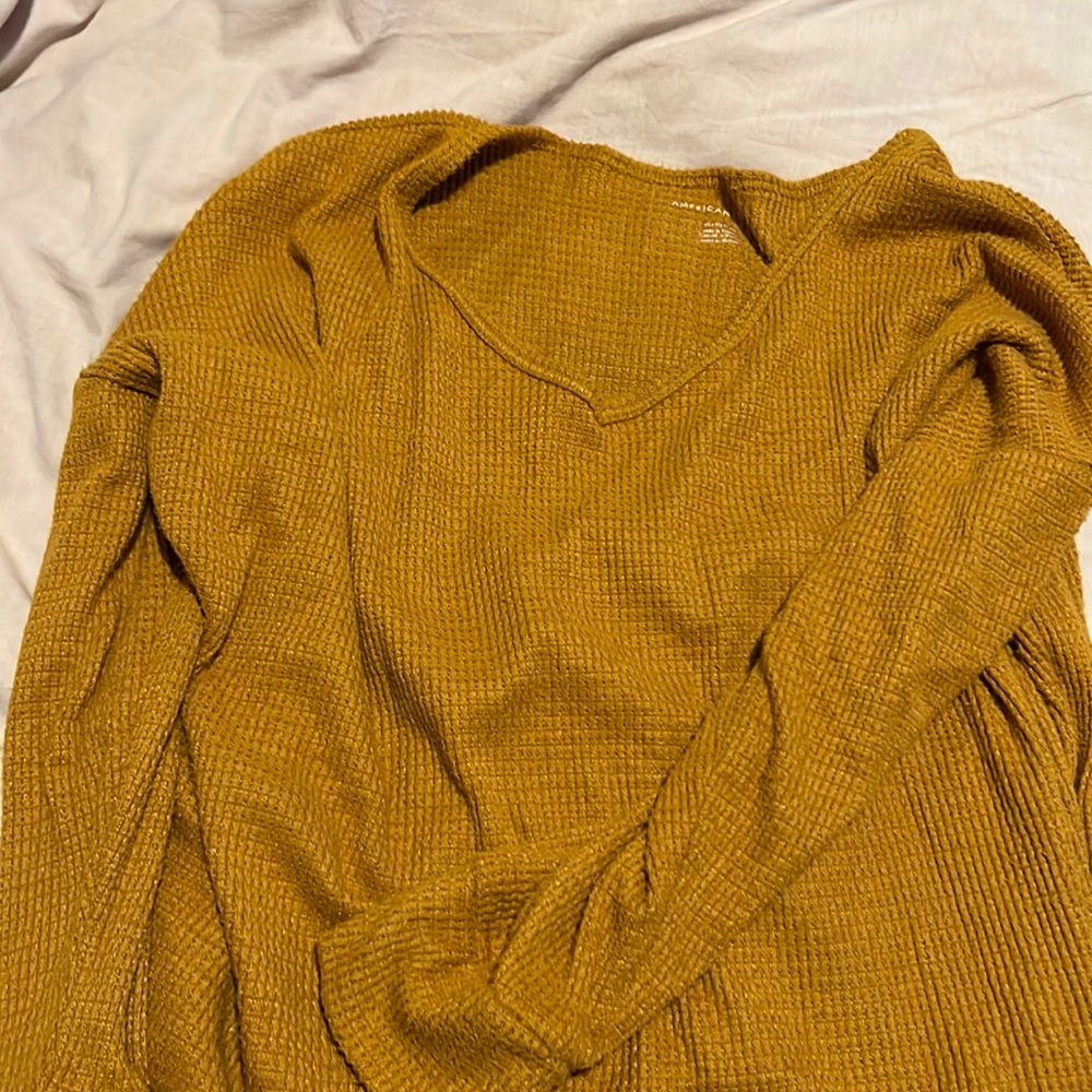 American Eagle Waffle Sweater